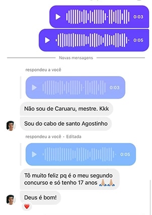 Feedback de aluno 1